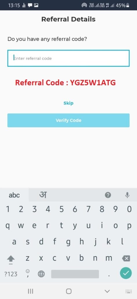 Frizza app referral Code