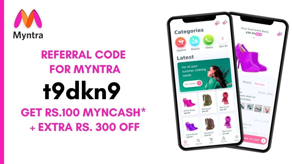 referral code for myntra