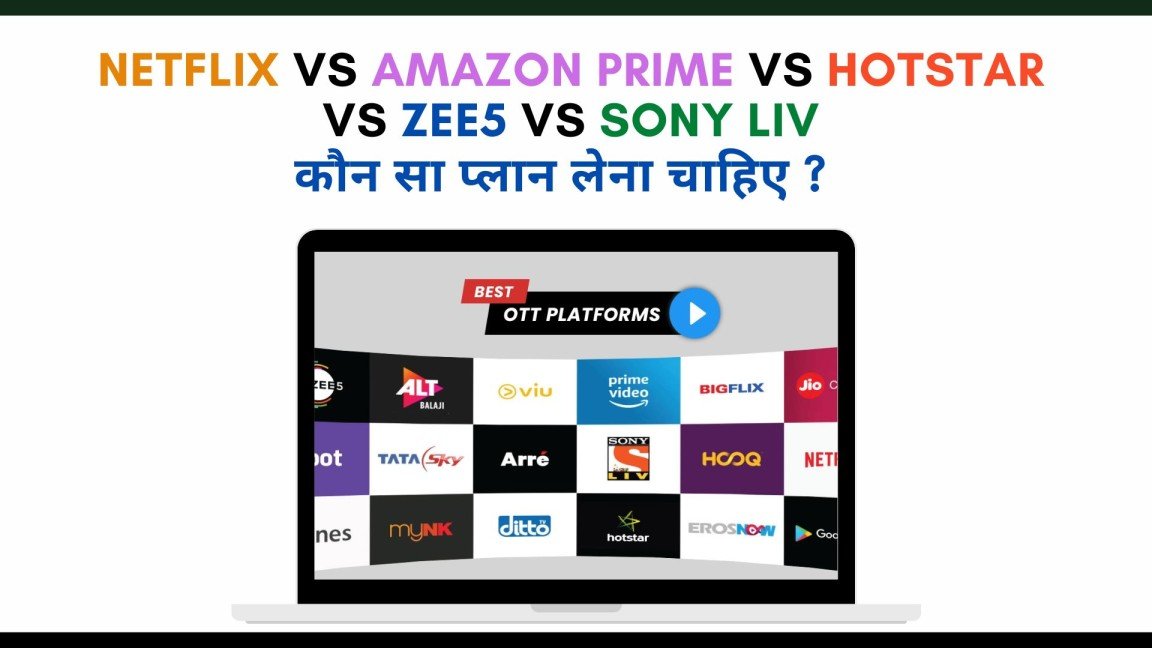 Netflix vs Amazon Prime vs Hotstar vs Zee5 vs Sony liv