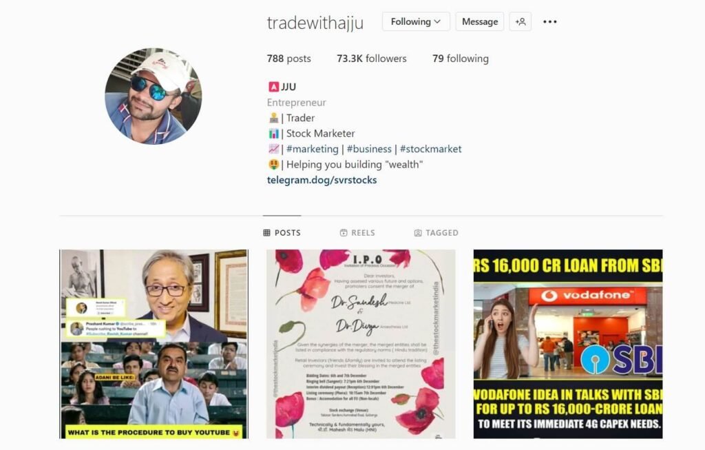 Best Instagram Pages to Learn Stock Market